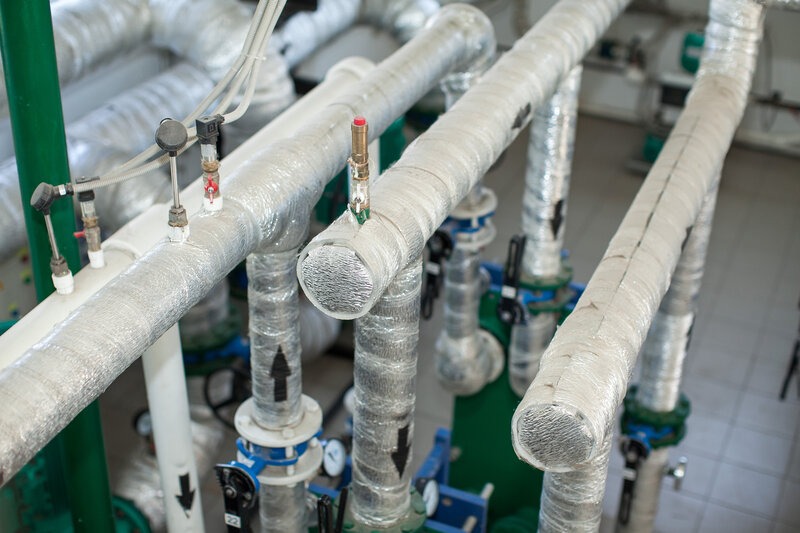 Commercial insulated pipes